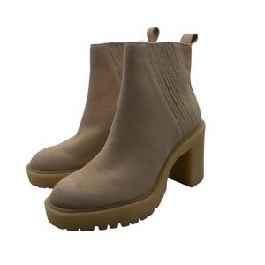 ❤️ Dolce Vita CELIA Tan Suede Heeled Boots